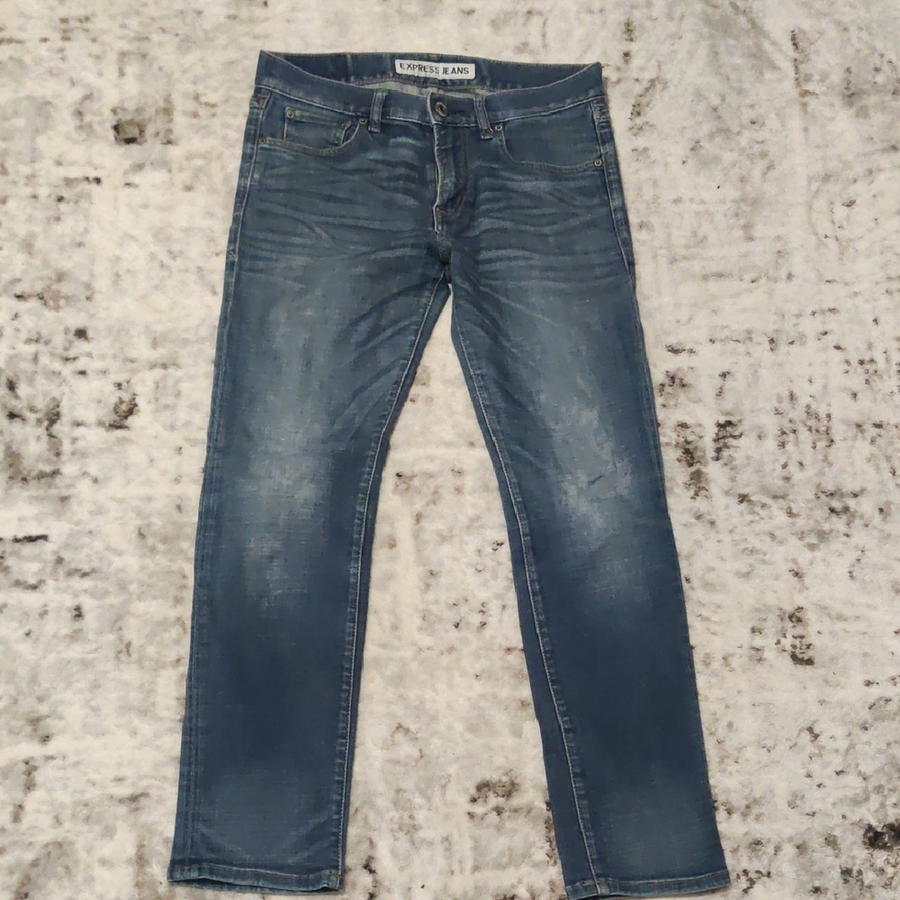 Express Men's Slim Fit Blue Jeans